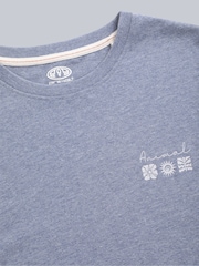 Animal Blue Womens Phoenix 100% Cotton T-Shirt - Image 3 of 4