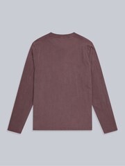 Animal Purple Noah Mens 100% Cotton Henley Top - Image 2 of 5