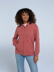 Animal Pink Womens Maya 100% Cotton Zip Hoodie - Image 1 of 9