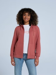 Animal Pink Womens Maya 100% Cotton Zip Hoodie - Image 2 of 9