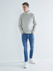 River Island Light Blue Skinny Fit Stretch Jeans - Image 1 of 6