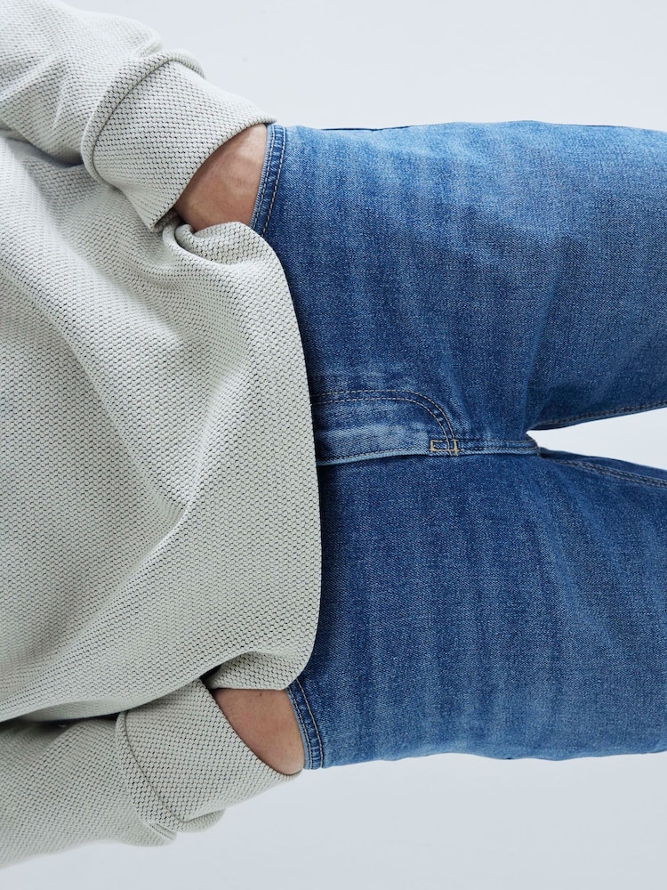 Jasnoniebieski - River Island Skinny Fit Stretch Jeans - Image 3 of 6