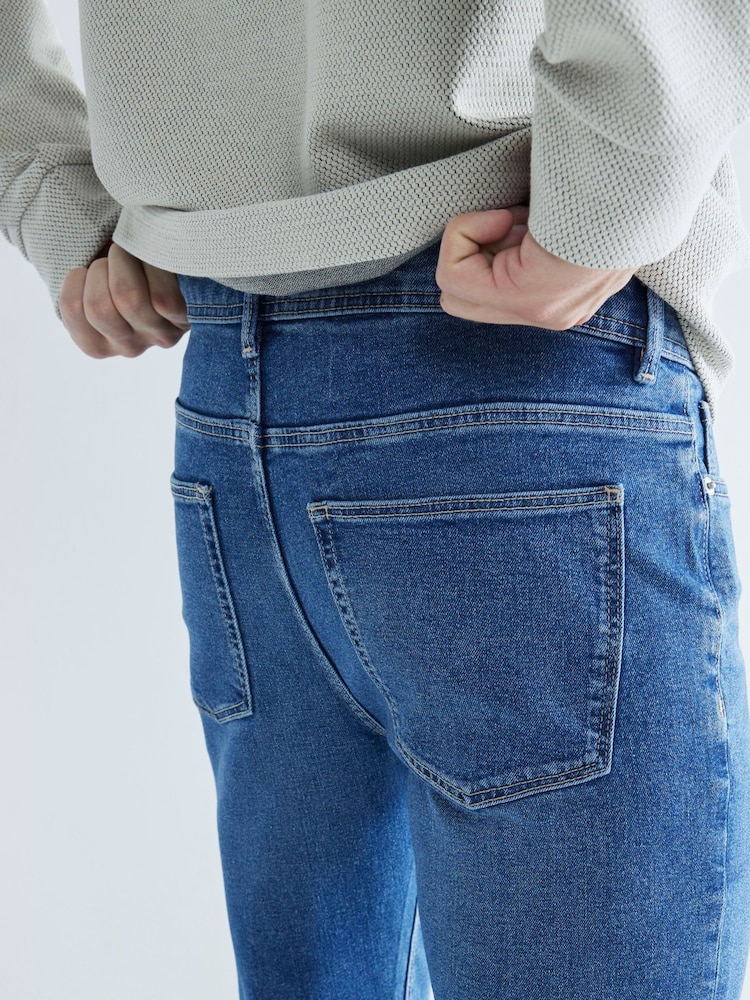 Jasnoniebieski - River Island Skinny Fit Stretch Jeans - Image 4 of 6