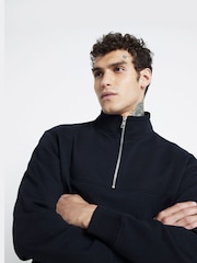River Island Black Essential Funnel Hoddie - Image 1 of 5