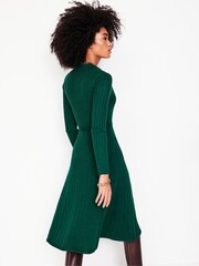 Boden Green Rachel Knitted Shirt Dress - Image 3 of 6