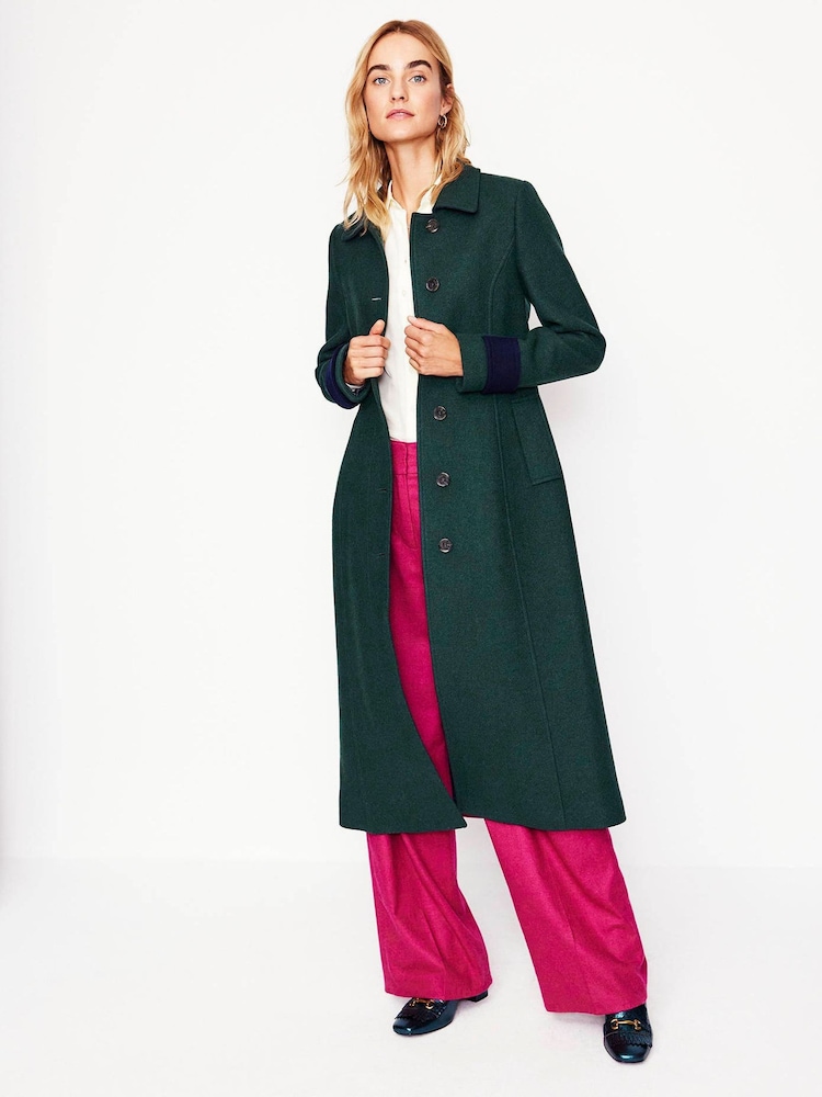 Boden Green Durham Midi Coat - Image 1 of 8
