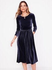 Boden Thea Velvet Jersey средних размеров платья - Image 4 of 5