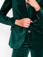 Boden Green Marylebone Velvet Blazer - Image 2 of 5