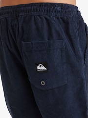 Quiksilver Blue Youth Taxer Corduroy 100% Cotton Shorts - Image 3 of 7