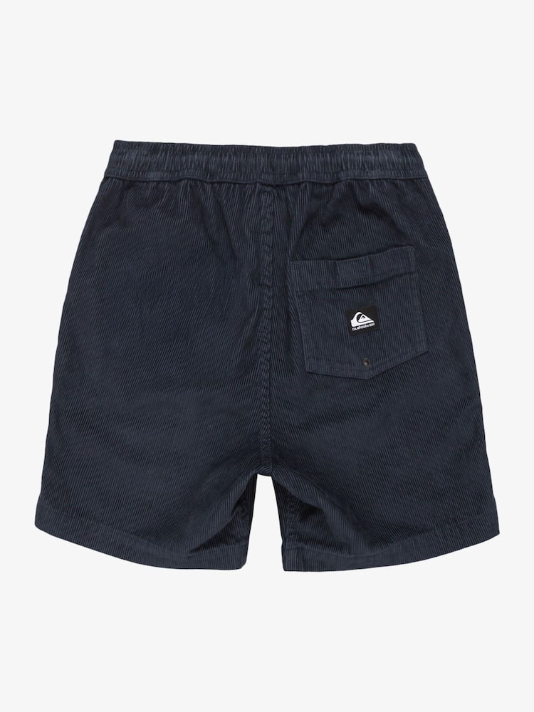 Quiksilver Blue Youth Taxer Corduroy 100% Cotton Shorts - Image 7 of 7