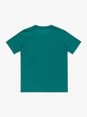 Quiksilver Green Youth Short Sleeve Surf Logo 100% Cotton T-Shirt - Image 2 of 3