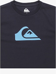 Quiksilver Blue Youth Short Sleeve Surf Logo 100% Cotton T-Shirt - Image 3 of 3