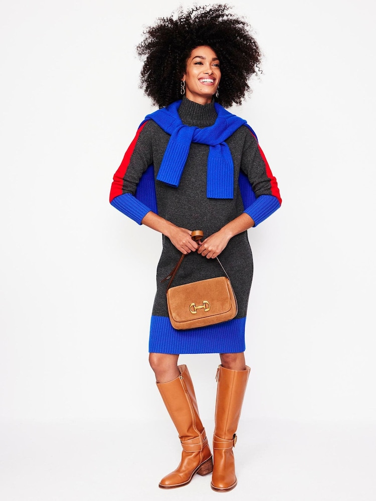 Boden Grey Jessica Merino Dress - Image 1 of 5
