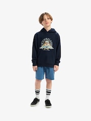 Quiksilver Blue Youth Graphic Logo Hoodie - Image 5 of 7
