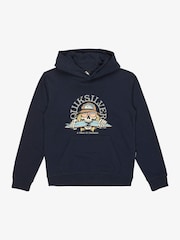 Quiksilver Blue Youth Graphic Logo Hoodie - Image 6 of 7