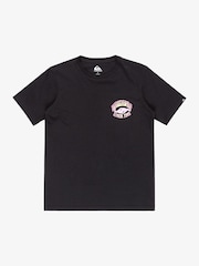 Quiksilver Black Youth Times Up Short Sleeve Backprint Logo 100% Cotton T-Shirt - Image 6 of 7