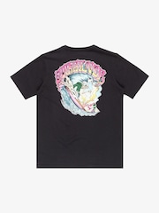 Quiksilver Black Youth Times Up Short Sleeve Backprint Logo 100% Cotton T-Shirt - Image 7 of 7