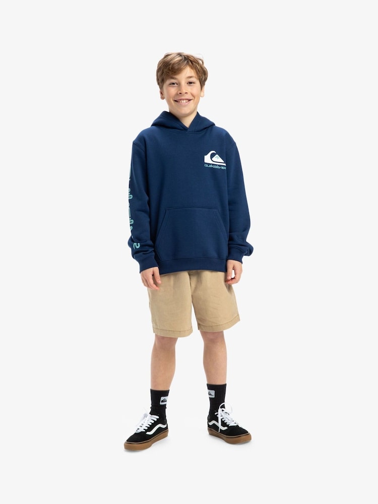 Quiksilver Blue Youth OMNI Logo Hoodie - Image 5 of 5