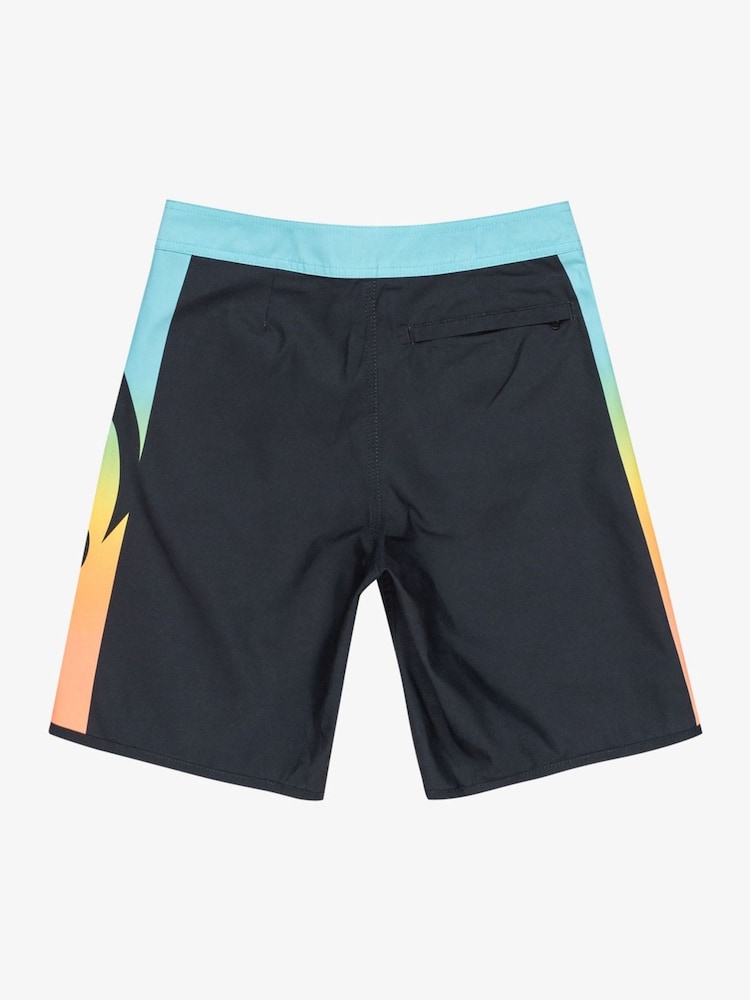 Quiksilver Black Youth Everday Holmes Graphic Logo Swim Shorts - Image 2 of 3