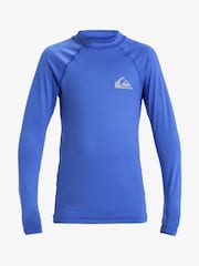 Quiksilver Blue Everyday UPF50 Long Sleeve Rash Vest - Image 1 of 2