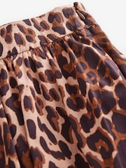 Leopard Print 100% Cotton Bubble Hem Mini Skirt - Image 8 of 8