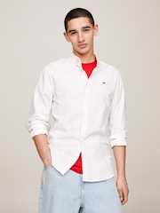 Weiß - Tommy Jeans Slim Stretch Oxford Shirt - Bild 3 von 6