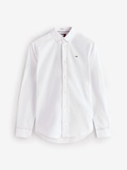 Weiß - Tommy Jeans Slim Stretch Oxford Shirt - Bild 5 von 6