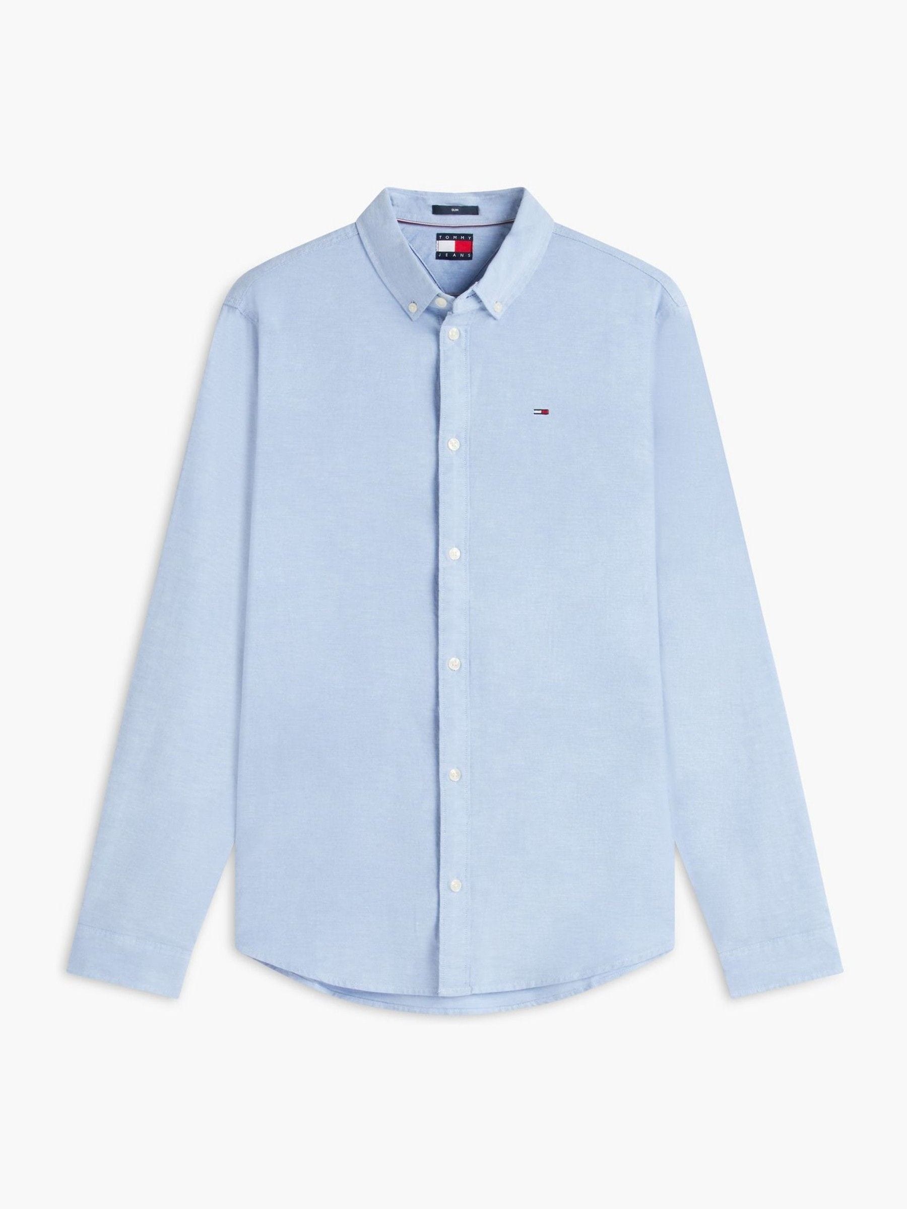 Buy Tommy Jeans Light Blue Slim Stretch Oxford Shirt from Next USA