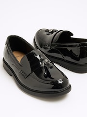 River Island Black Boys Patent Tassel Loafers - Image 4 of 5