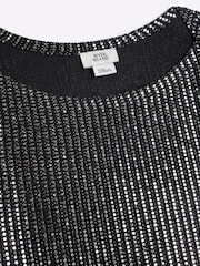 River Island Black Girls Mirror Godet Dress - Image 3 of 4