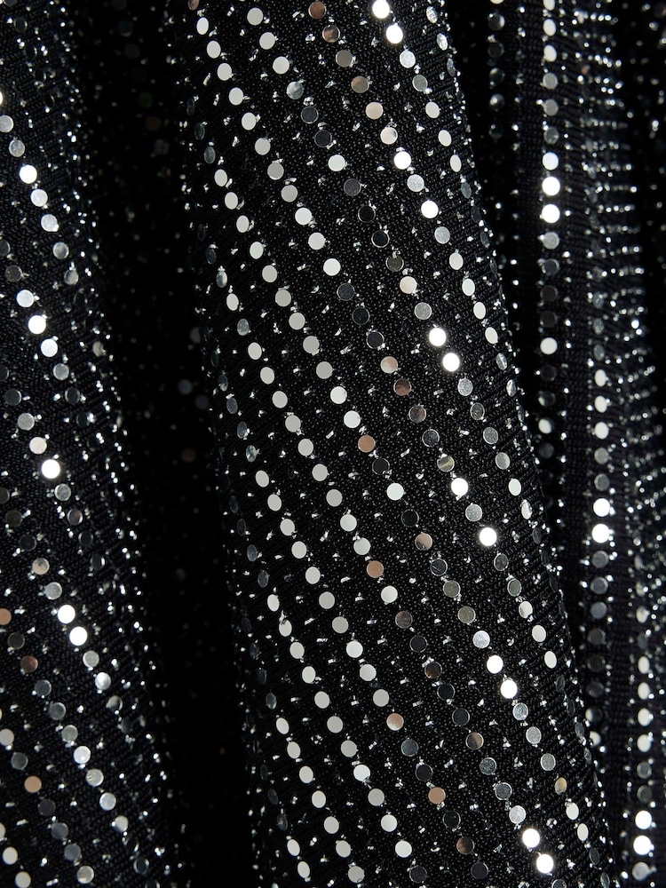 River Island Black Girls Mirror Godet Dress - Image 4 of 4