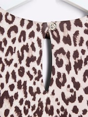 River Island Black Girls Scuba Bow Peplum Set - Image 4 of 5