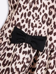 River Island Black Girls Scuba Bow Peplum Set - Image 5 of 5