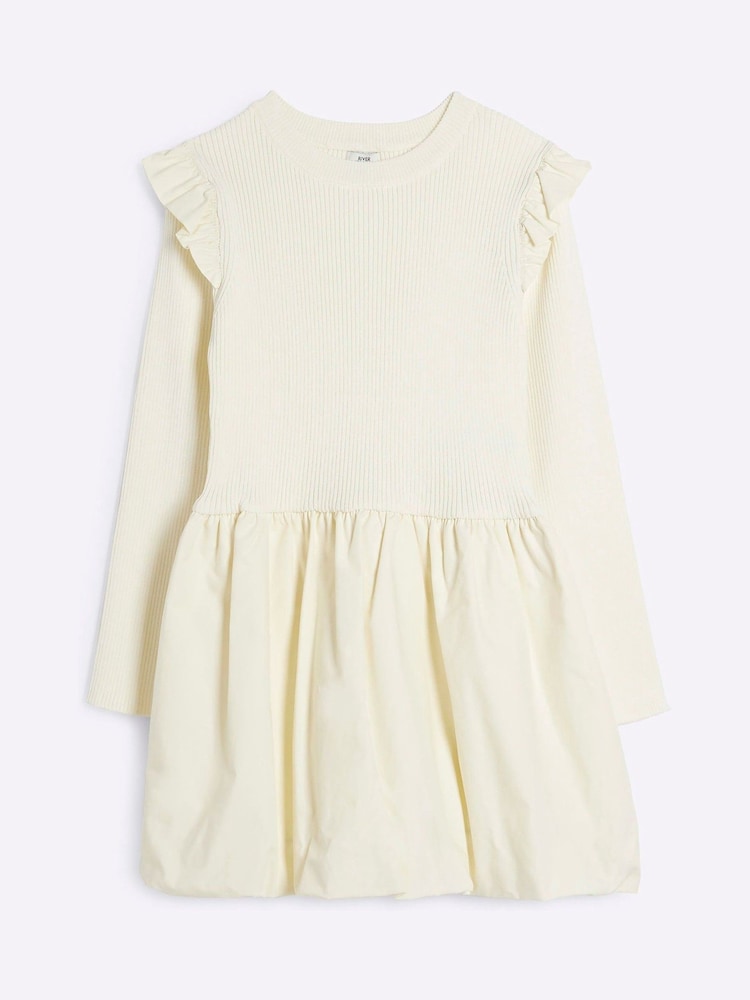 Платье-пуховик для девочек River Island - Image 1 of 3