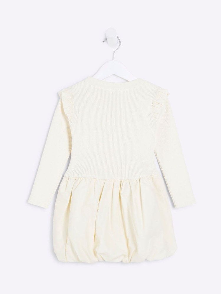 Cream - River Island Puffball-Kleid für Mädchen - Bild 2 von 4