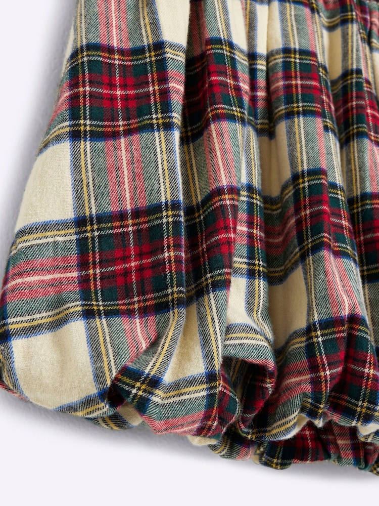 River Island Red Girls 100% Cotton Check Bow Puff Sleeve Dress - Image 4 of 4 River Island Red Girls 100% Cotton Check Bow Puff Sleeve Dress - Image 4 of 4