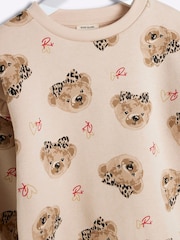 River Island Brown Girls Bear 100% Cotton Jeggings Set - Image 5 of 5
