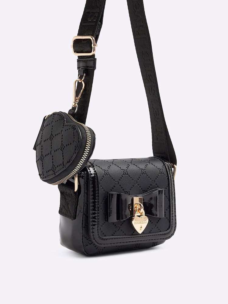 River Island – Umhängetasche aus Kunstleder mit Schleife - Bild 1 von 6
