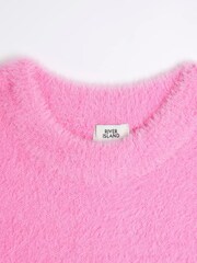 River Island Pink Girls Frill Cropped Jumper - Image 3 of 4