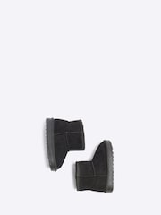 River Island Black Boys Faux Fur Lined Boots - Image 4 of 4