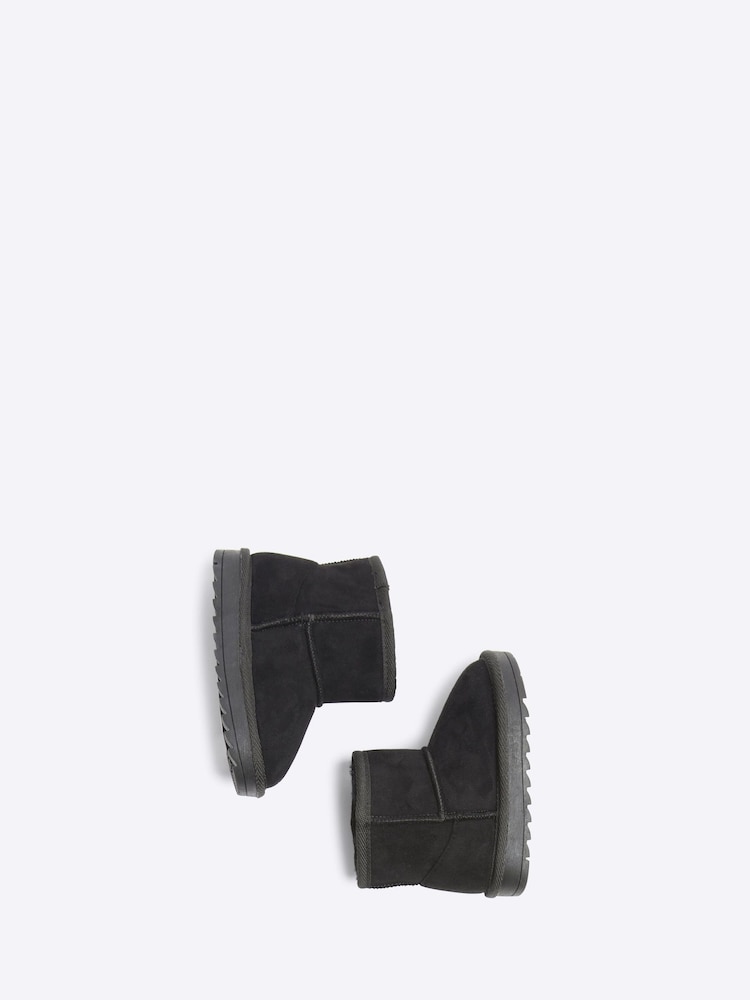 River Island Black Boys Faux Fur Lined Boots - Image 4 of 4