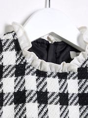 River Island Black Girls Boucle Skater Dress - Image 3 of 4