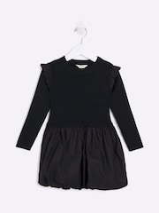 Черный - Платье-пуховик для девочек River Island - Image 1 of 4