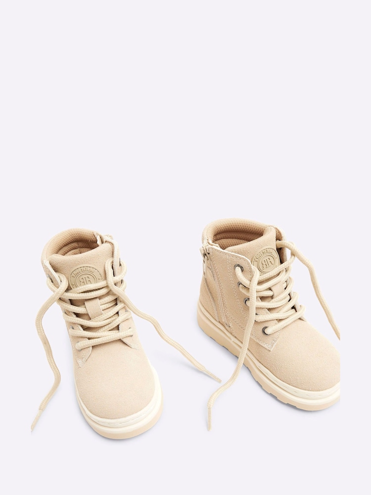 River Island Brown Girls Stone Boots - Image 2 of 4 River Island Brown Girls Stone Boots - Image 2 of 4