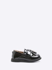 River Island Black Boys Patent Loafers - Image 1 of 4