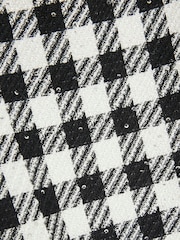 River Island Black Girls Shift Boucle Bow Dress - Image 3 of 4