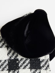 River Island Black Girls Shift Boucle Bow Dress - Image 4 of 4