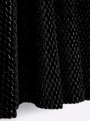 River Island Black Girls Velvet Bow 100% Cotton Dress - Image 3 of 3