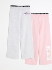 River Island dekleta 100% Cotton v širokem kroju; s širokimi hlačnicami lahke hlače za prosti čas 2 Pakiranje - Slika 1 iz 4