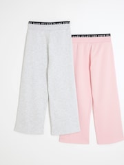 River Island dekleta 100% Cotton v širokem kroju; s širokimi hlačnicami lahke hlače za prosti čas 2 Pakiranje - Slika 2 iz 4